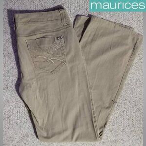 Maurices tan women's pants size 11/12 #